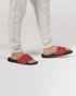 HEED NYC Monogram Coral & Black Women's Slide Sandal